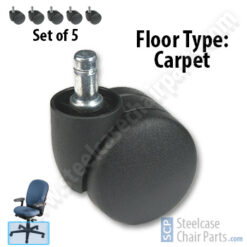 Soft Floor Casters for Steelcase Drive Chair