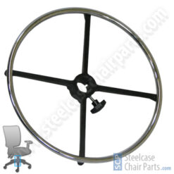 20" Chrome Office Chair Foot Ring