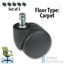 Soft Floor Casters for Steelcase Protege Chair