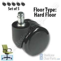 Hard Floor Casters for Steelcase Protege Chair - www.steelcasechairparts.com