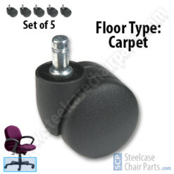 Soft Floor Casters for Steelcase Rally Chair