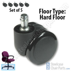 Hard Floor Casters for Steelcase Rally Chair